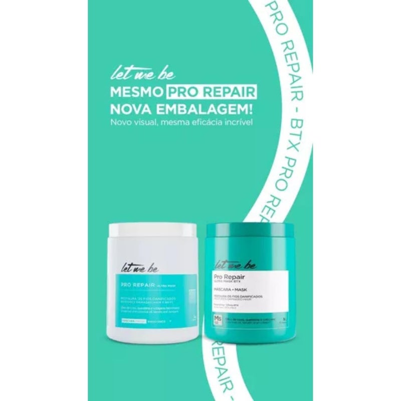 Let Me Be - Linha Pro Repair - Mascara Reparadora 1 Kg - (Collection - Repair Mask Net 33.27 Oz) - Image 2